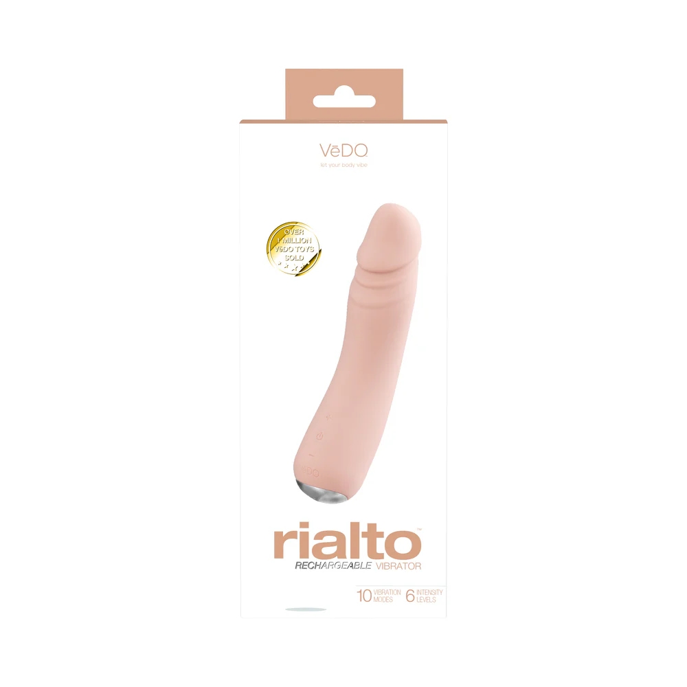 7.5 Inch VeDO Rialto Realistic Vibrator Vanilla