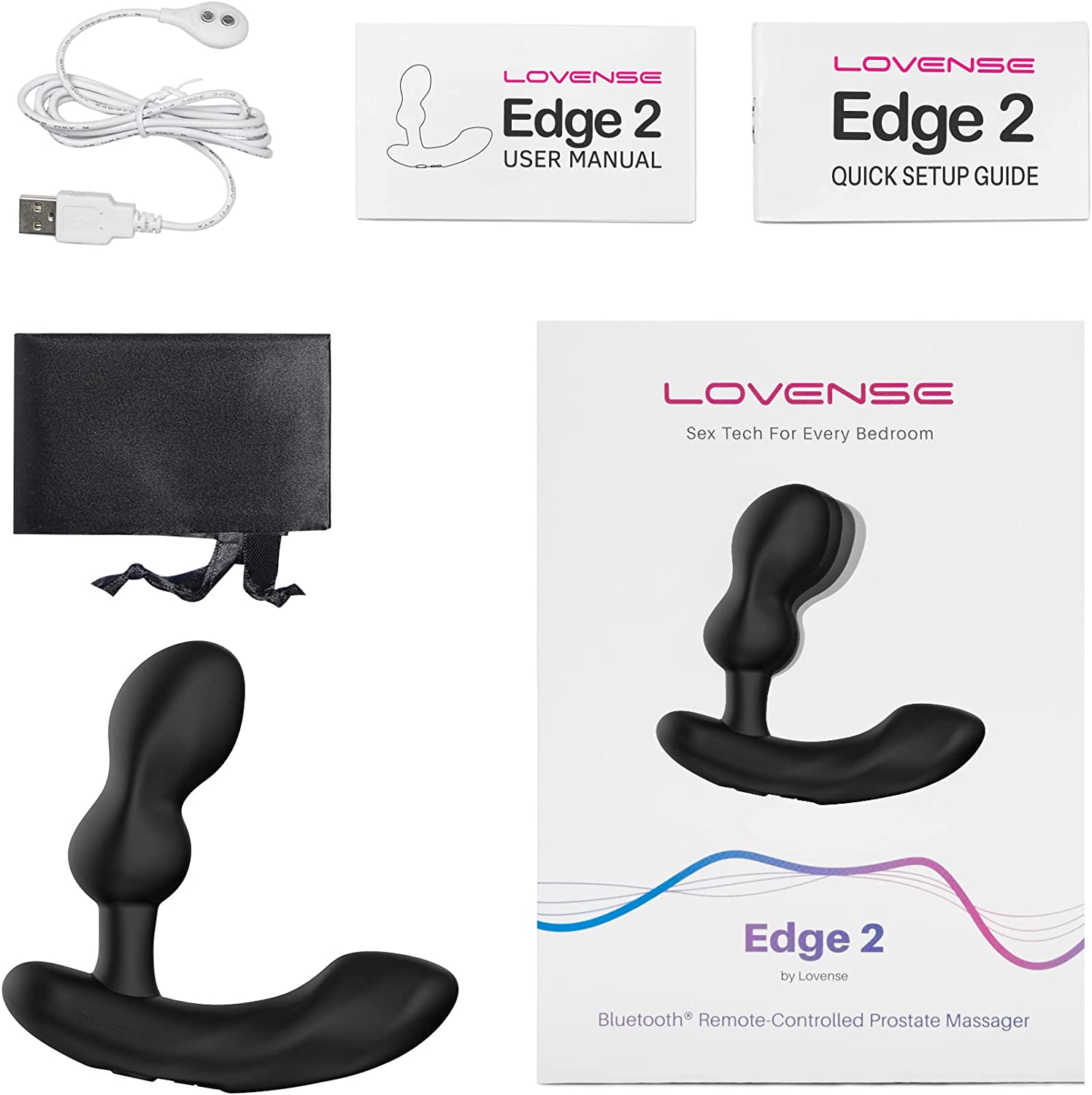 Lovense Edge 2 Bluetooth Remote-Controlled Prostate Massager