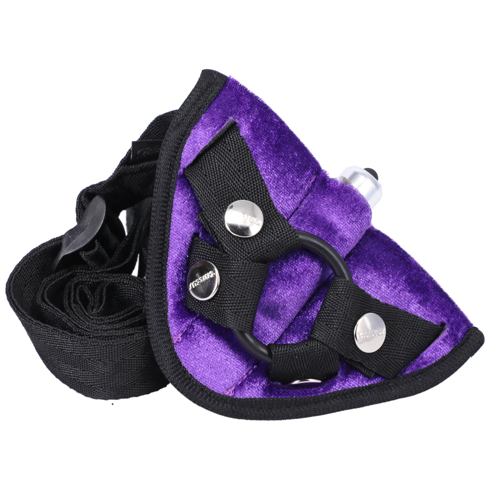 Vibrating Strap-On Dildo Kit Amethyst