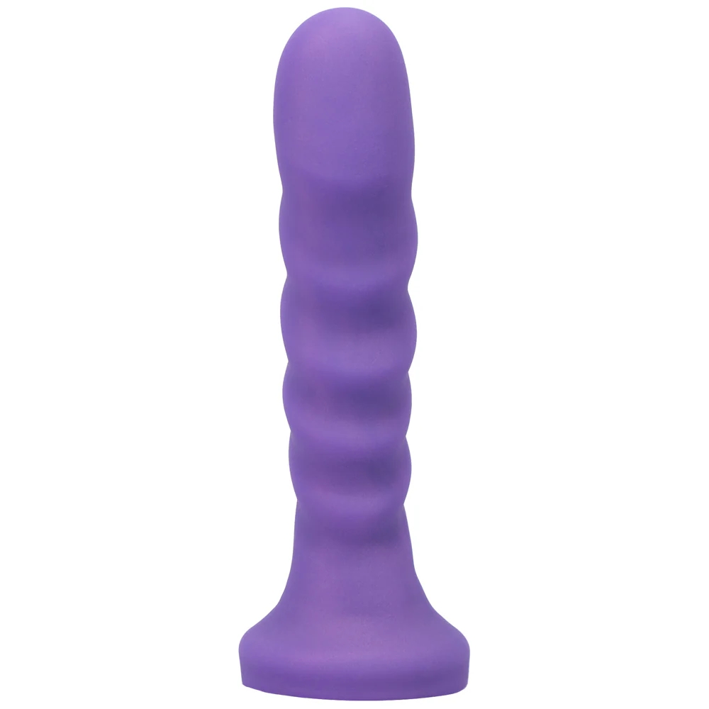 6.5 Inch Silicone Vibrating Dildo – Amethyst