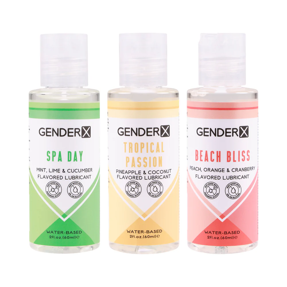 Gender X Flavored Lube Travel 3-Pack (78189) | SlipDix.com