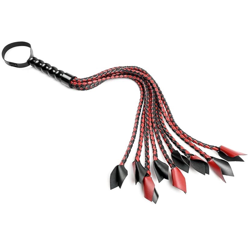 Braided Flogger Red/Black
