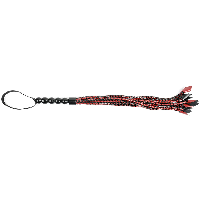 Braided Flogger Red/Black