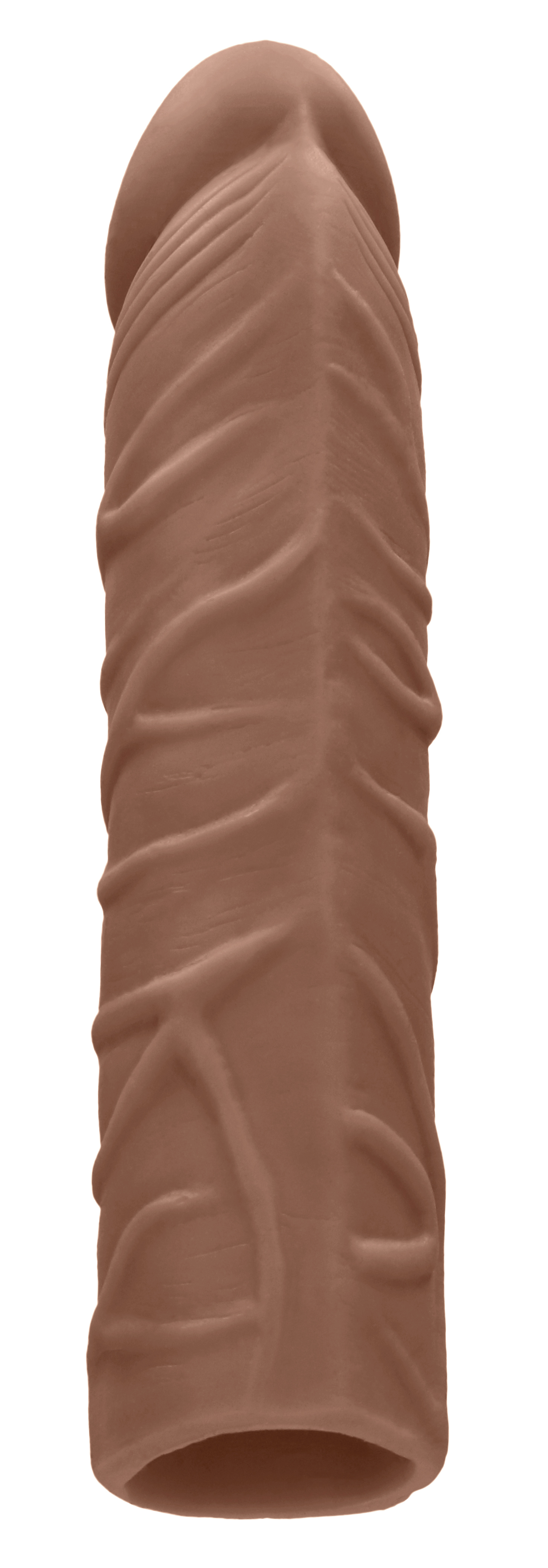 Penis Sleeve Extender Realistic Veiny 7 in. Tan