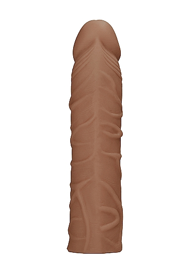 Penis Sleeve Extender Realistic Veiny 7 in. Tan