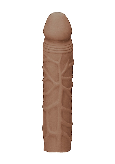 Penis Sleeve Extender Realistic Veiny 7 in. Tan