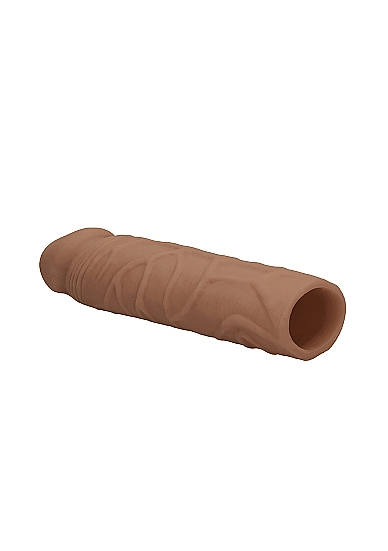Penis Sleeve Extender Realistic Veiny 7 in. Tan