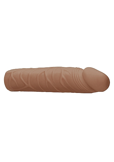 Penis Sleeve Extender Realistic Veiny 7 in. Tan