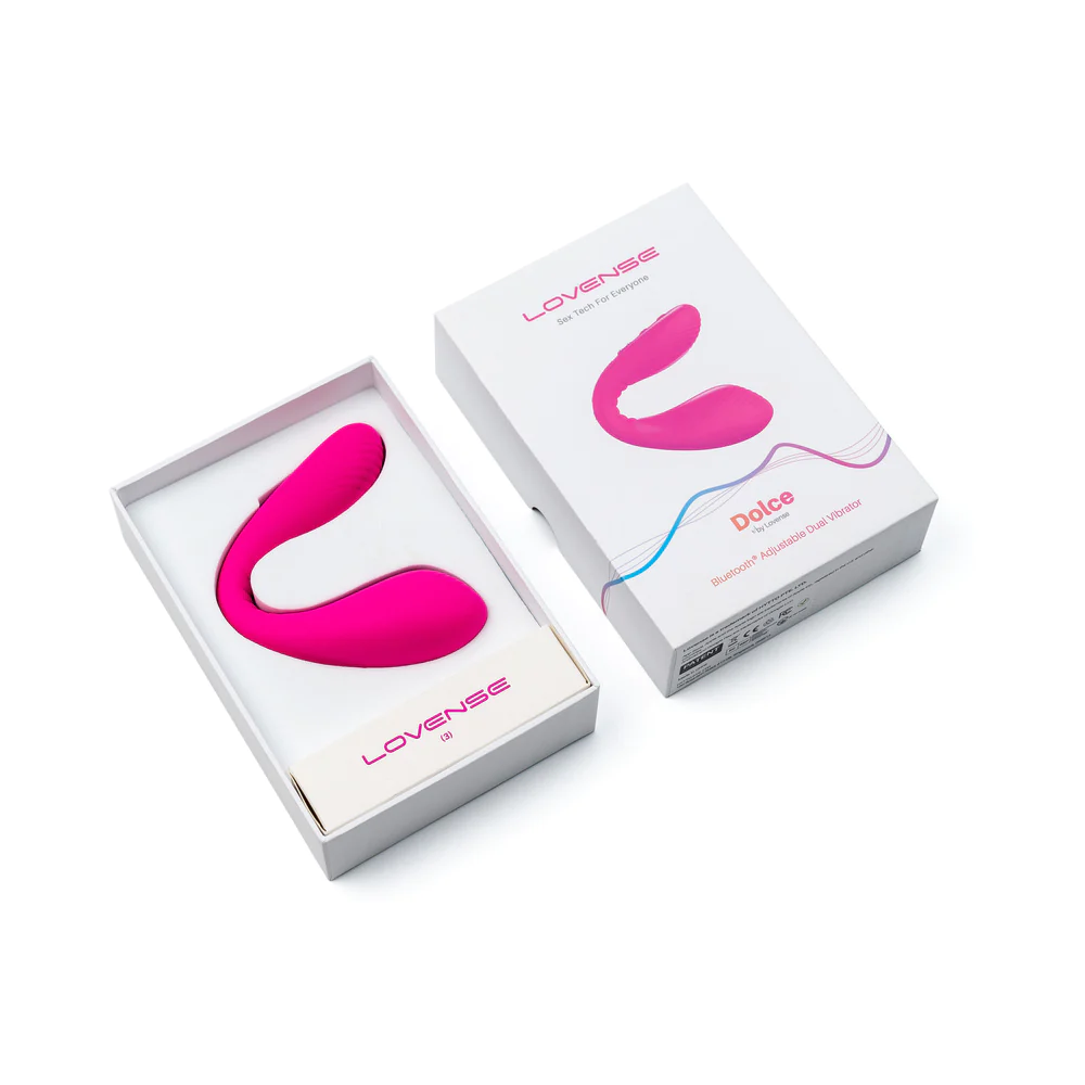 Lovense Dolce Bluetooth Adjustable Dual Vibrator (79178) | SlipDix.com