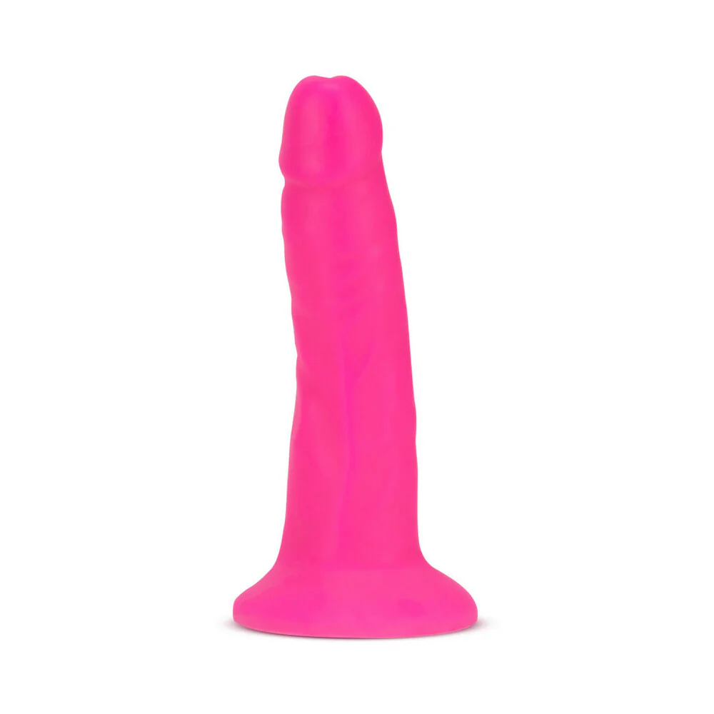 6 in. Realistic Silicone Dual Density Dildo Pink