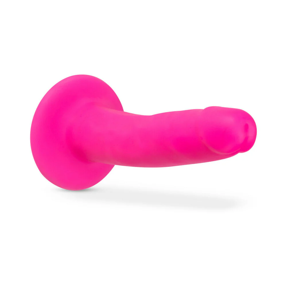 6 in. Realistic Silicone Dual Density Dildo Pink