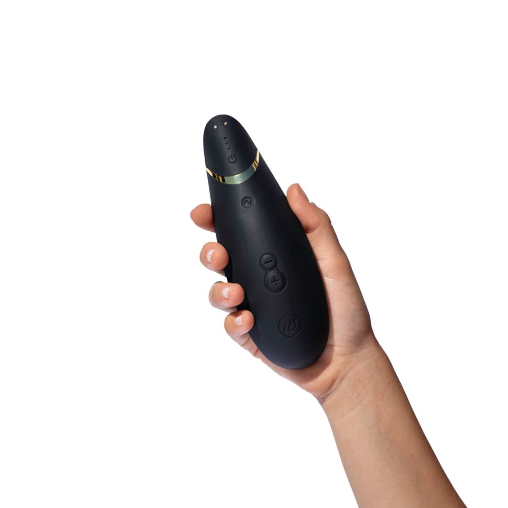 Womanizer Premium 2 Silicone Luxurious Pleasure Air Clitoral Stimulator Black