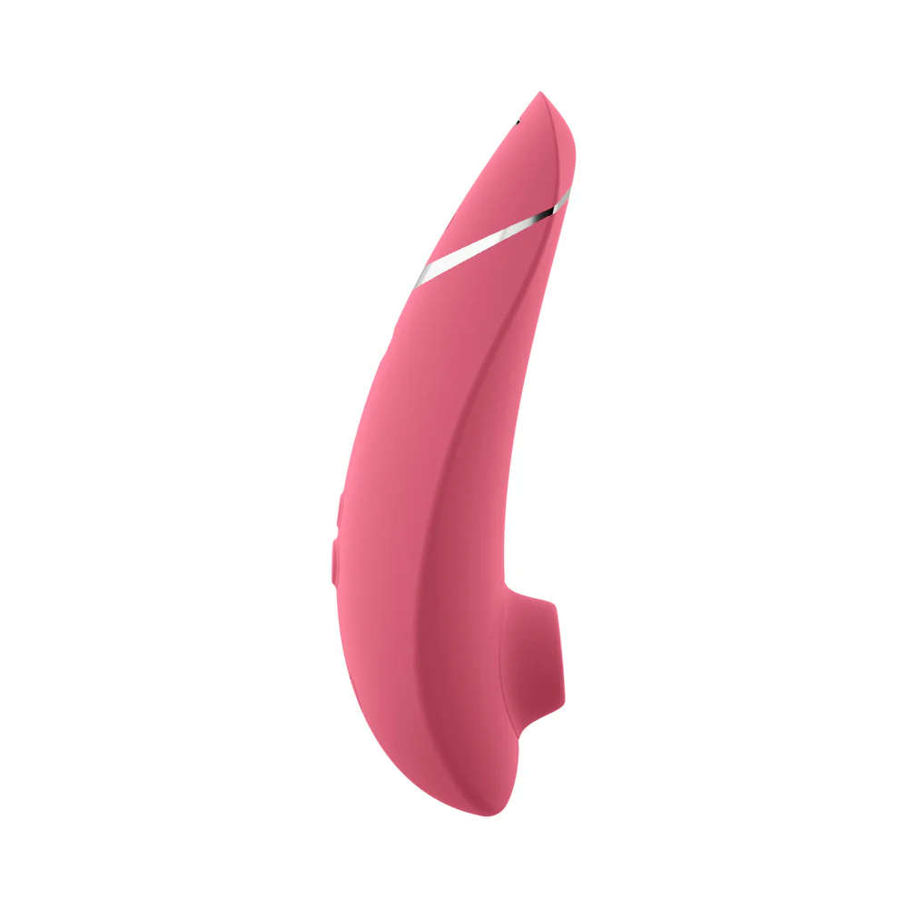 Womanizer Premium 2 Silicone Luxurious Pleasure Air Clitoral Stimulator Raspberry