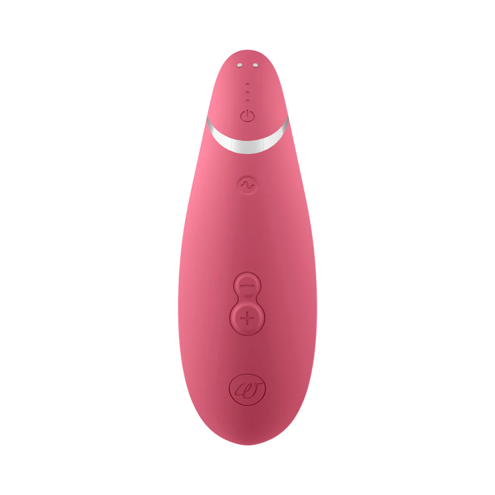 Womanizer Premium 2 Silicone Luxurious Pleasure Air Clitoral Stimulator Raspberry