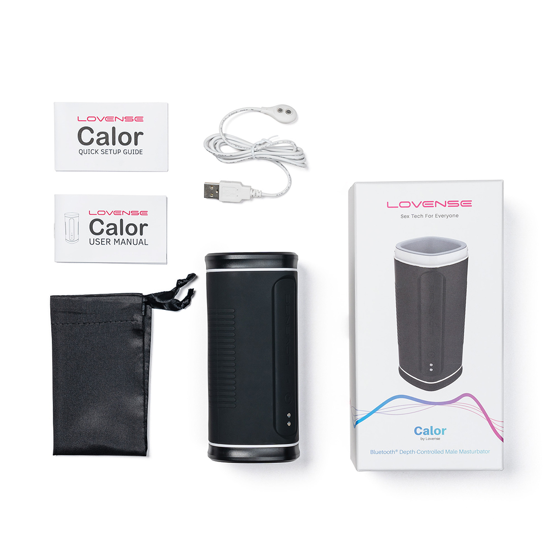 Lovense Calor Bluetooth Vibrating & Heating Masturbator