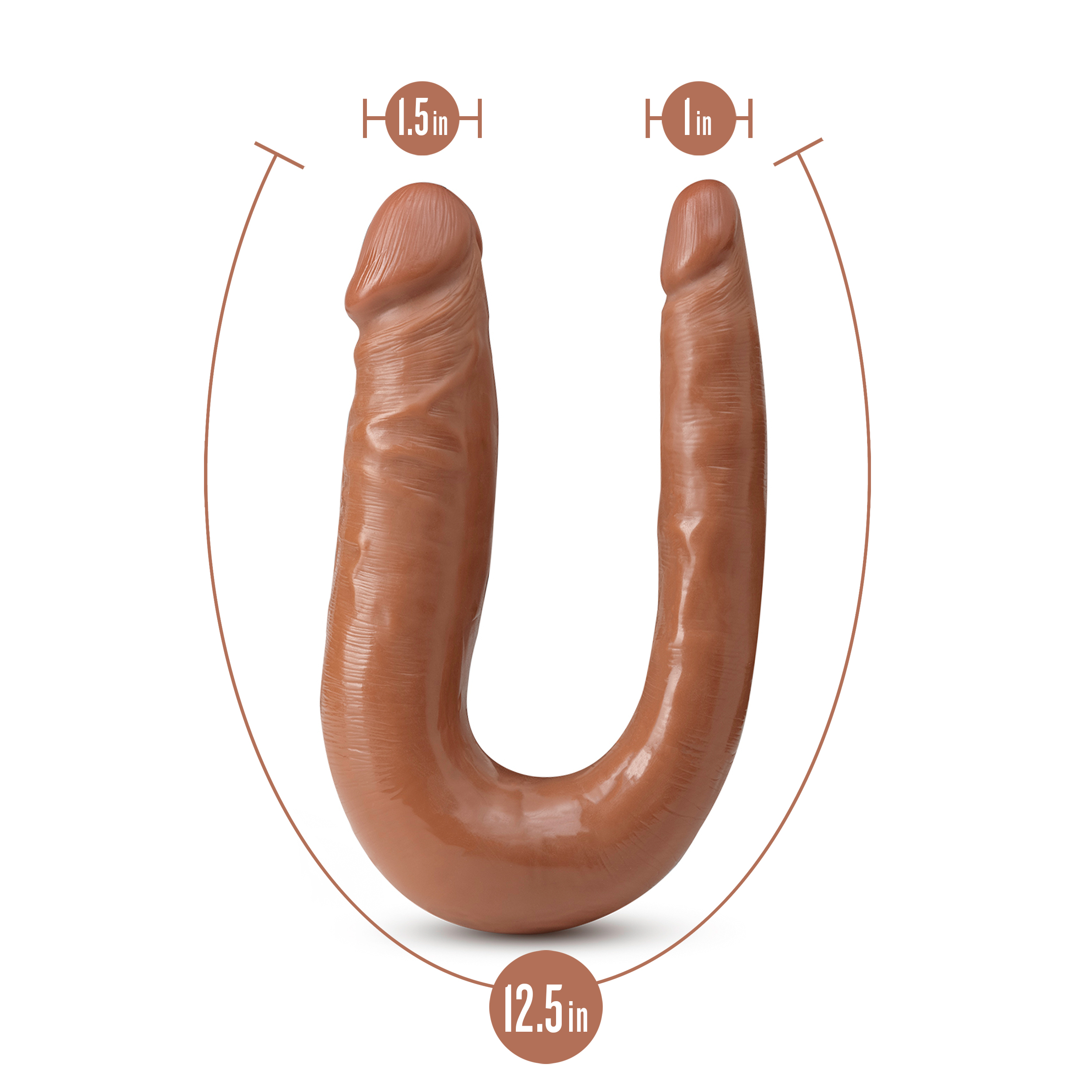 12 in. Realistic Dual-Ended Dildo Tan