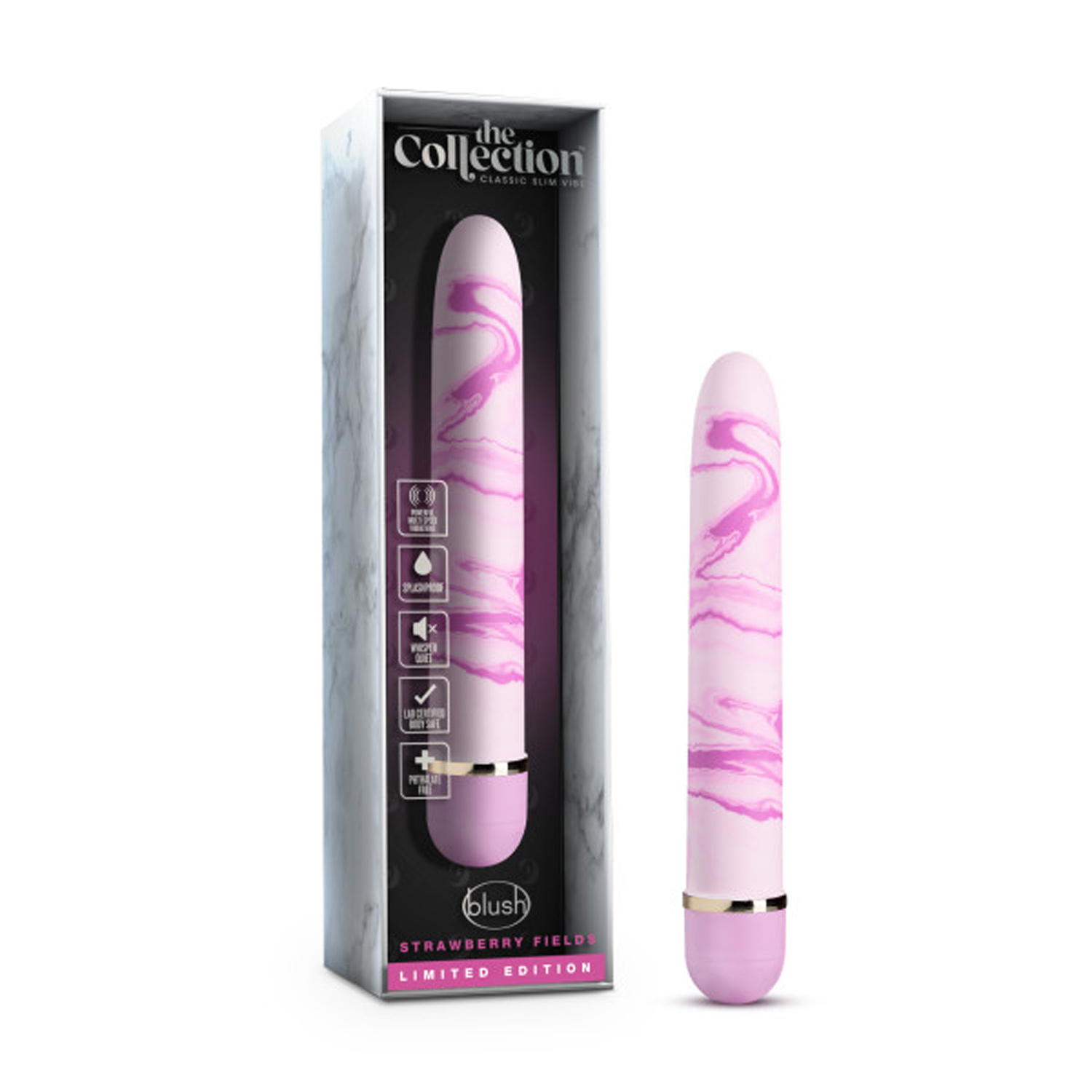 7 Inch Strawberry Fields Multi-Speed Slimline Vibrator