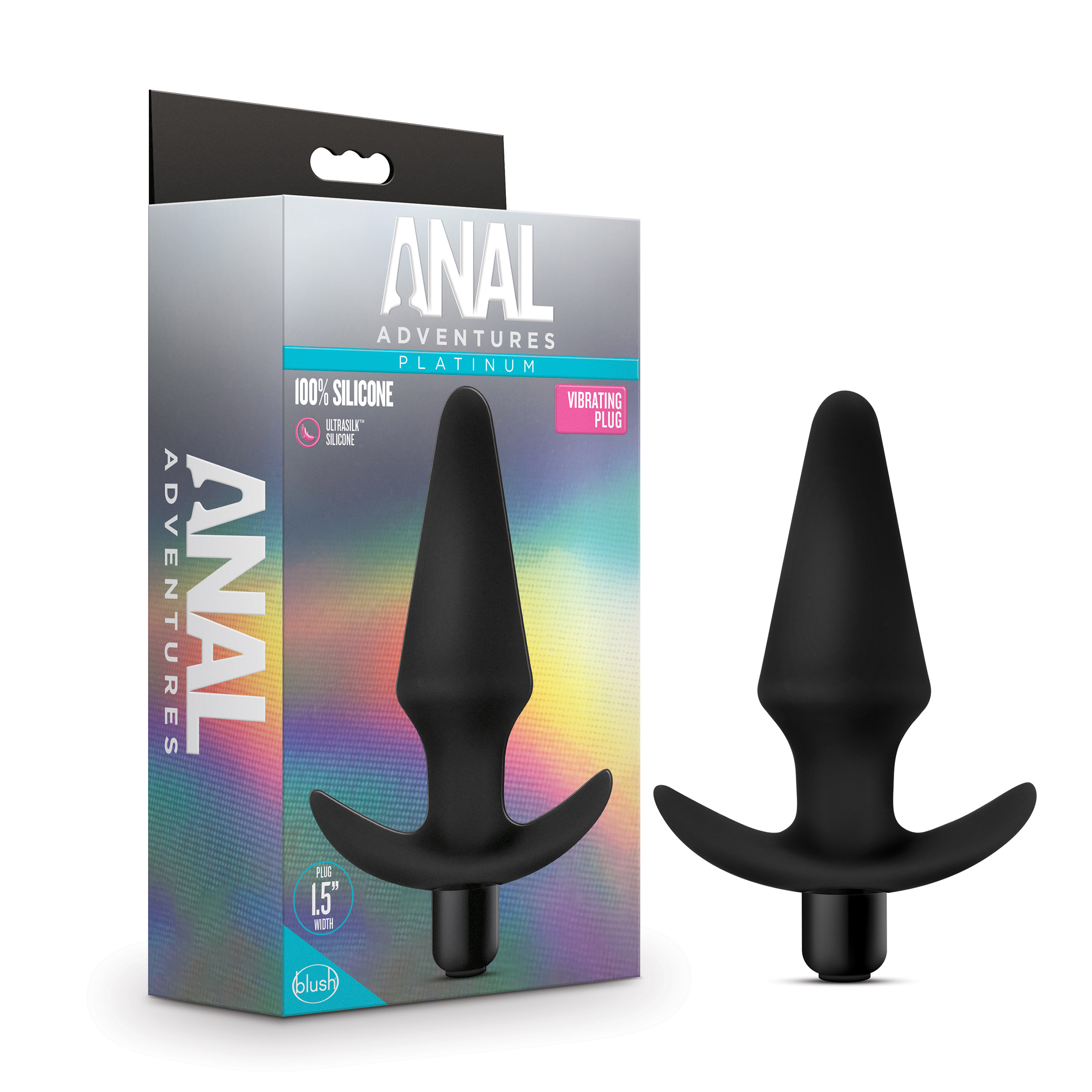 Vibrating Silicone Anal Butt Plug