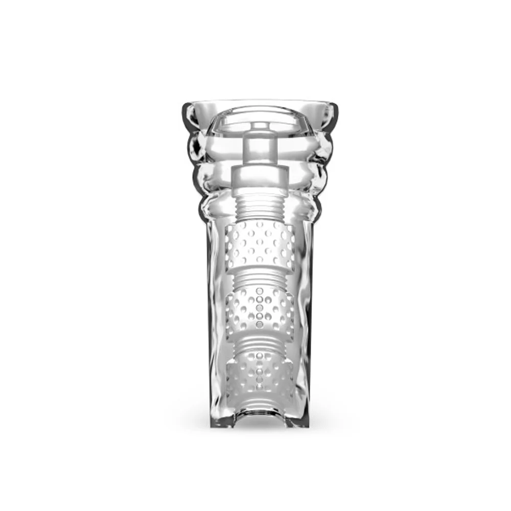 M for Men All Nighter Glow Textured Stroker Clear