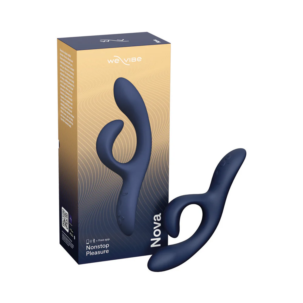 We-Vibe Nova 2 Flexible App-Controlled Rabbit Vibrator Midnight Blue