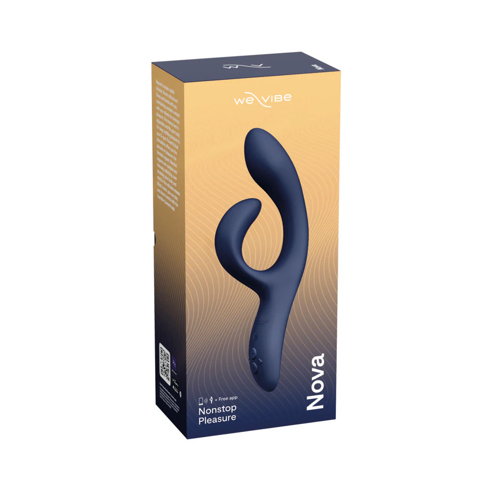 We-Vibe Nova 2 Flexible App-Controlled Rabbit Vibrator Midnight Blue