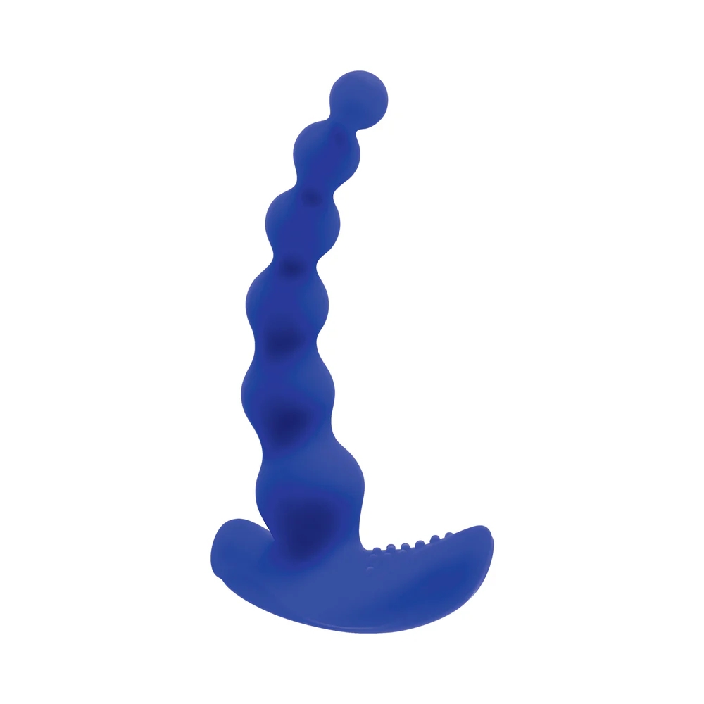 Beaded Pleasure Vibrating Silicone Probe Vibrator with Remote