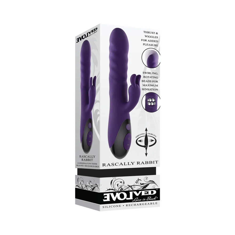 Thrusting & Swirling Silicone Rabbit Vibrator