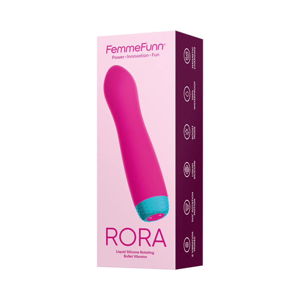 Rora Rotating Bullet Vibrator Pink