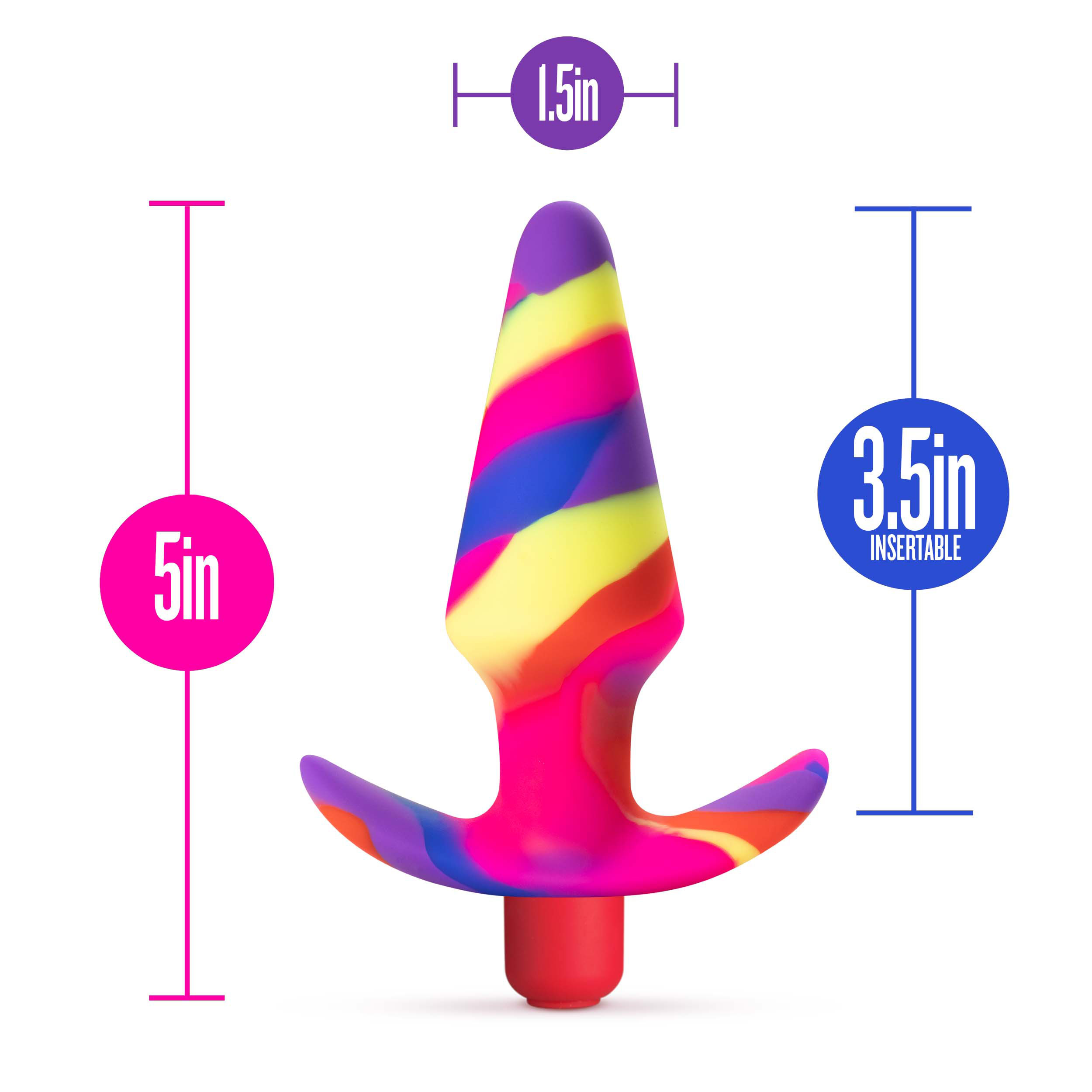 Anal Vibrating Silicone Butt Plug Free Spirit