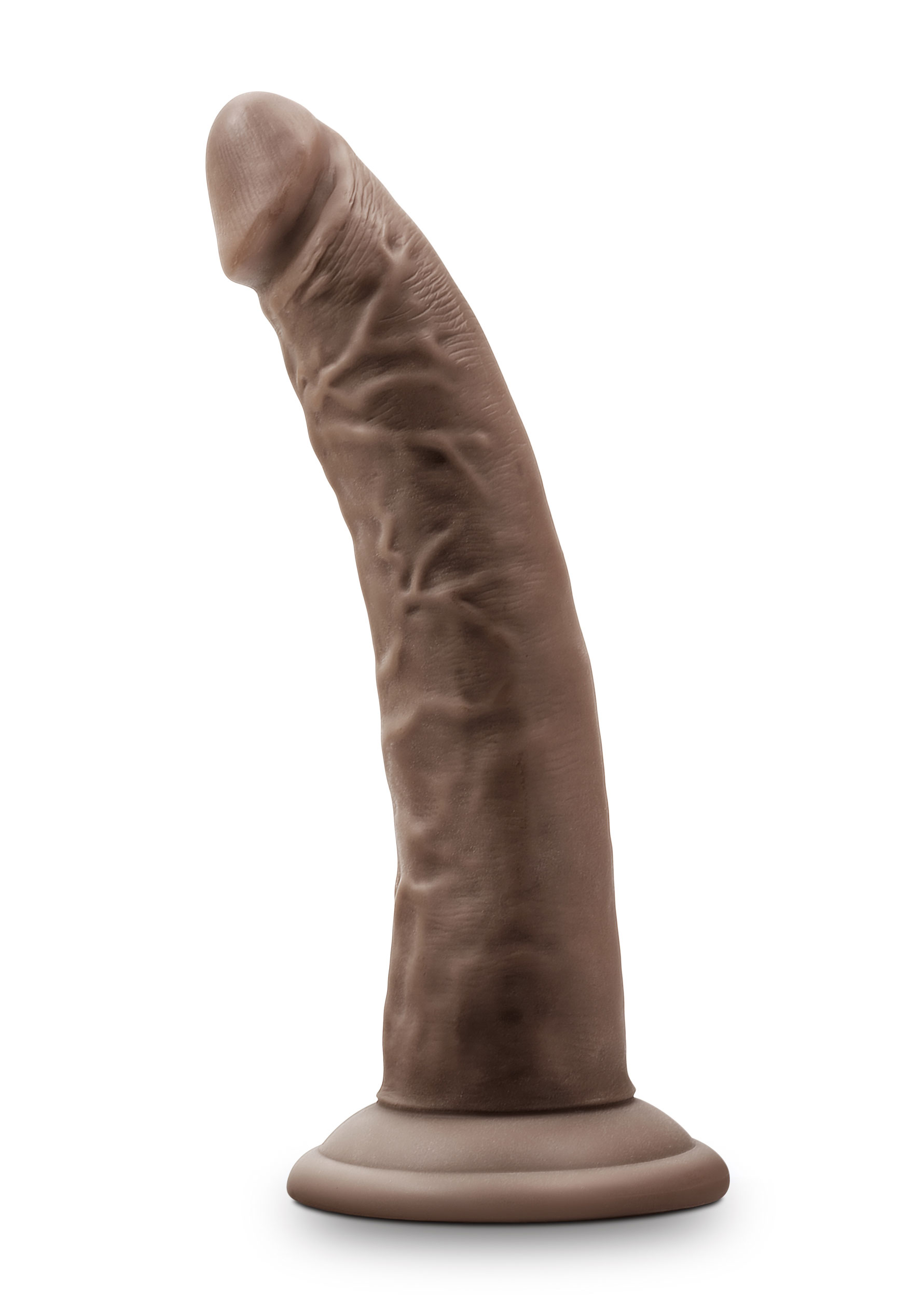7 in. Realistic Triple Density Posable Dildo Brown