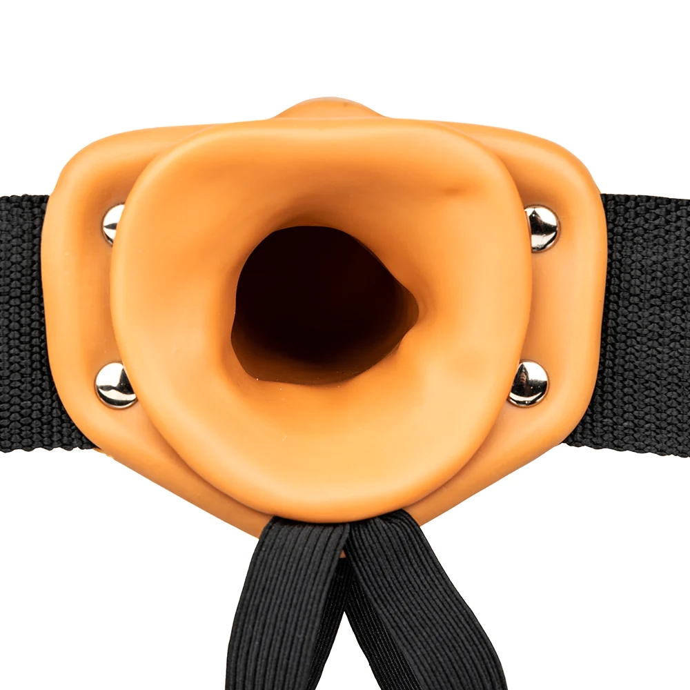 Hollow Strap-On Realistic 6 in. Tan