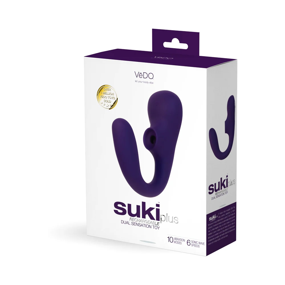 VeDO Suki Plus Dual Sonic Clitoral & G Spot Vibrator Purple