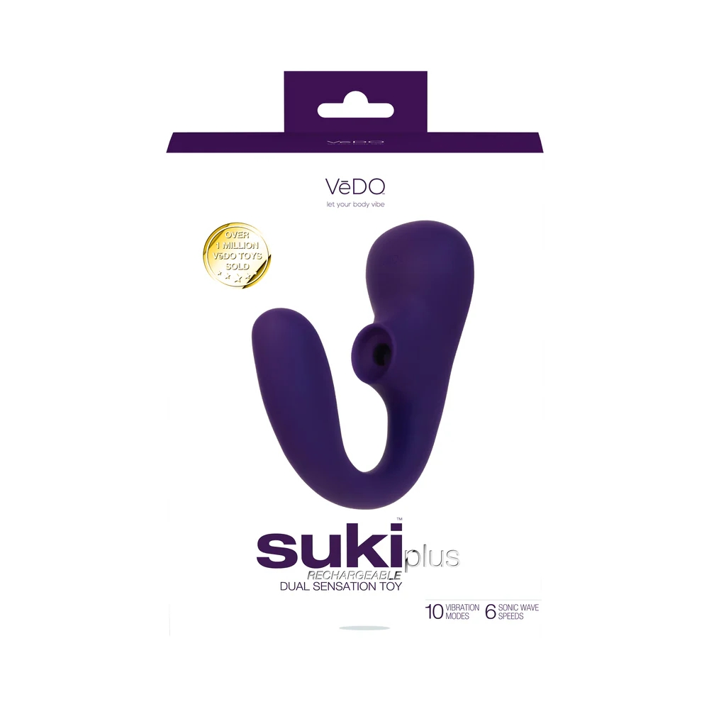 VeDO Suki Plus Dual Sonic Clitoral & G Spot Vibrator Purple