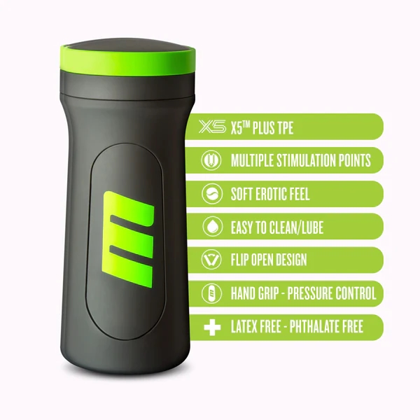 M for Men M2 Superior Stroker with Grip Black