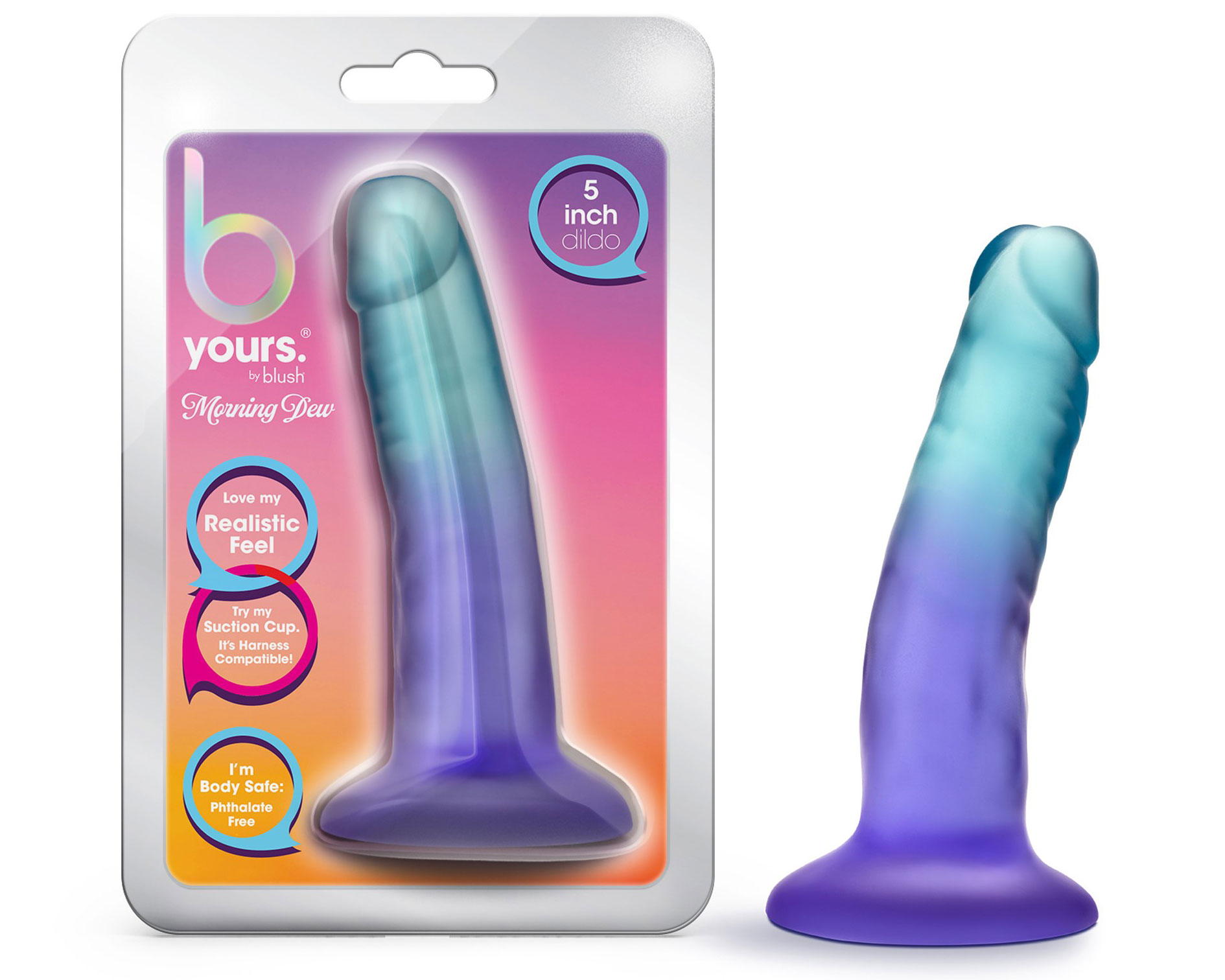 5 Inch Realistic Dildo Sapphire