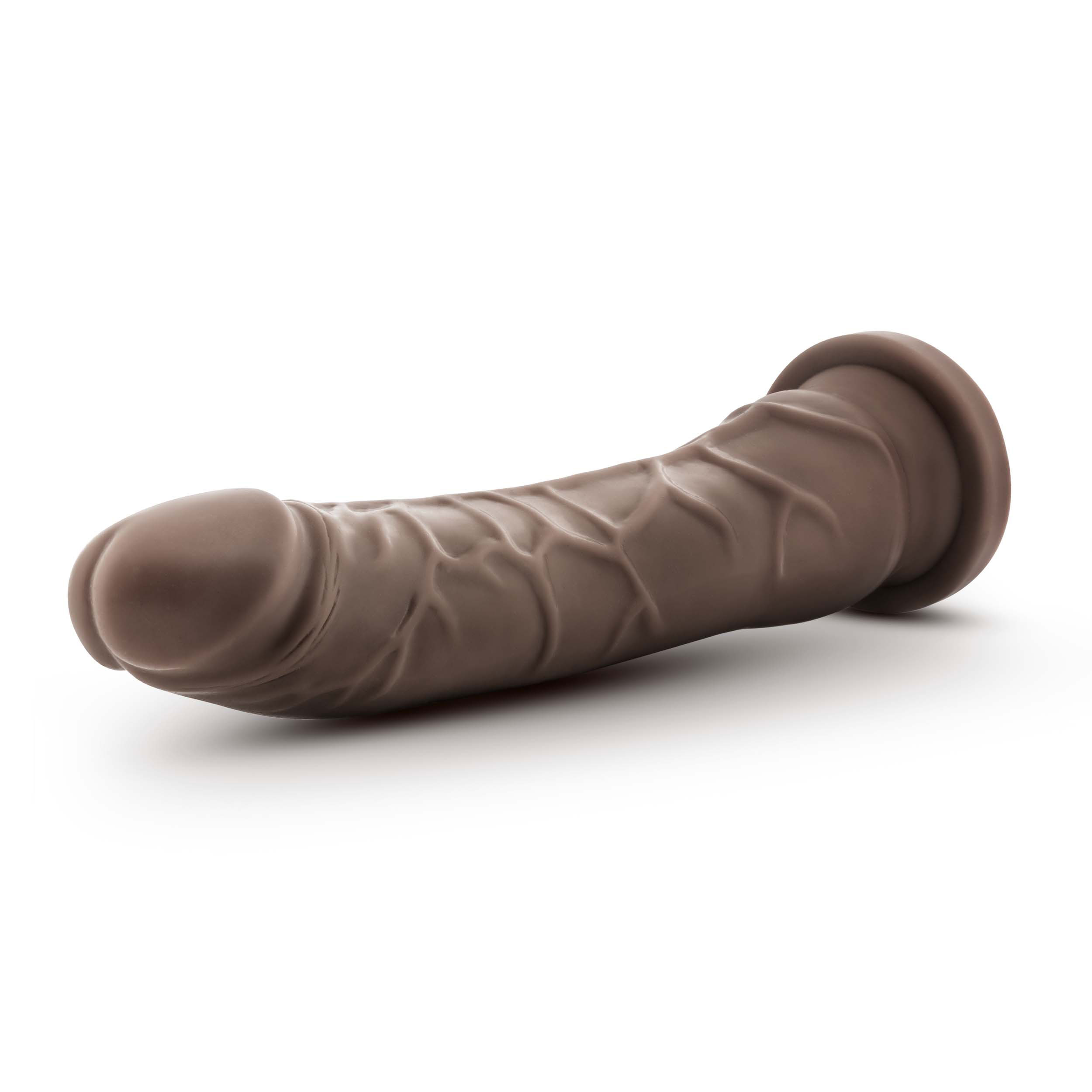 9 in. Realistic Triple Density Posable Dildo Brown