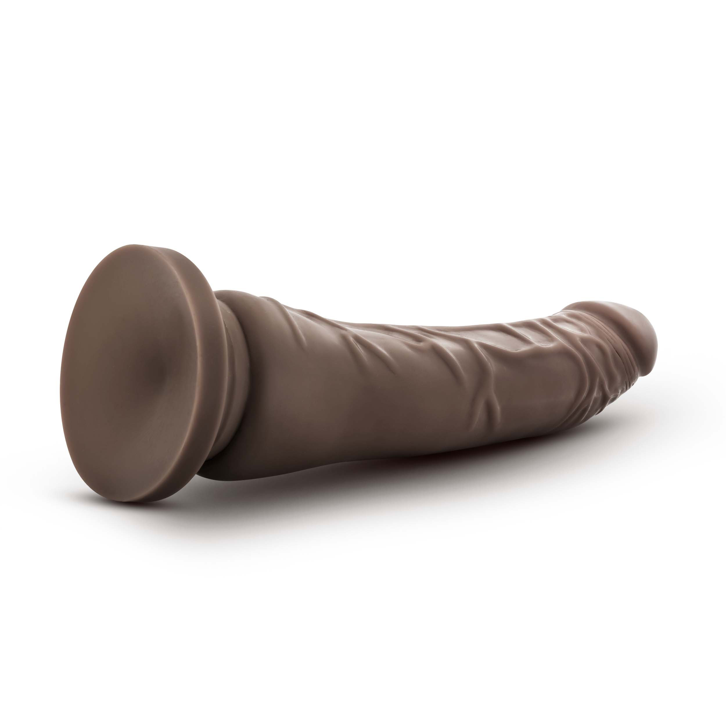 9 in. Realistic Triple Density Posable Dildo Brown