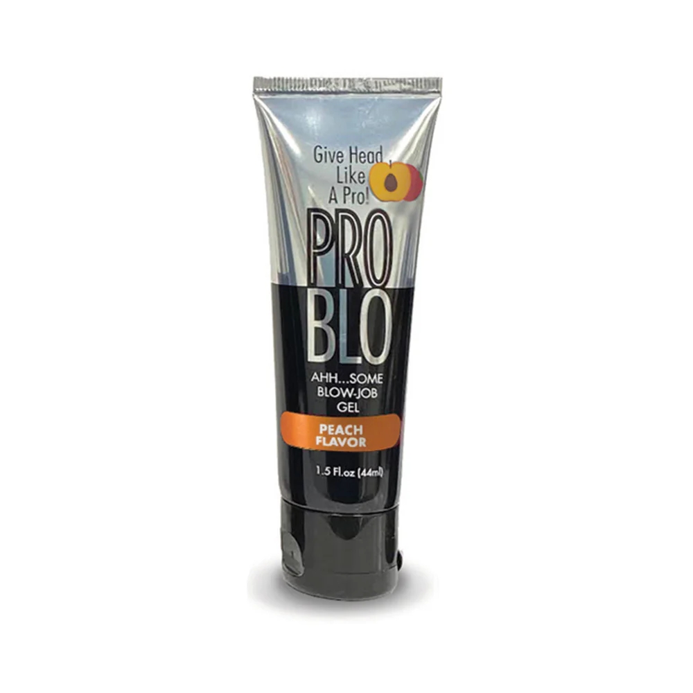 Pro Blo Oral Pleasure Gel Peach 1.5 oz.