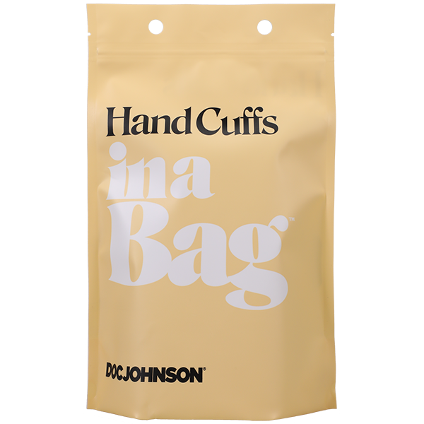 Faux Leather Handcuffs with Velvet Lining Black