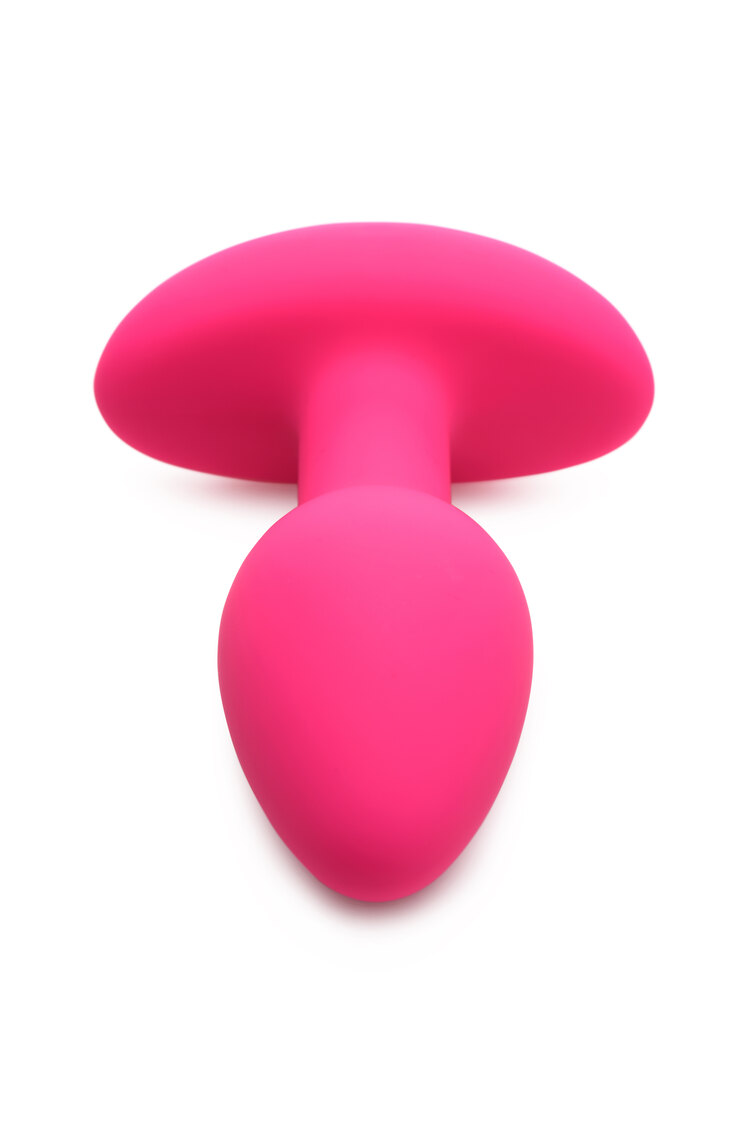 Anal Vibrating Butt Plug with Remote Magenta