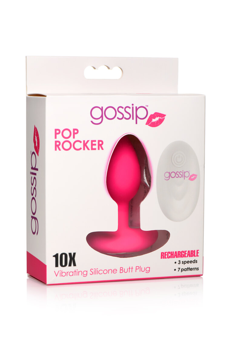 Anal Vibrating Butt Plug with Remote Magenta
