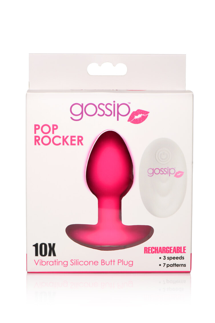 Anal Vibrating Butt Plug with Remote Magenta