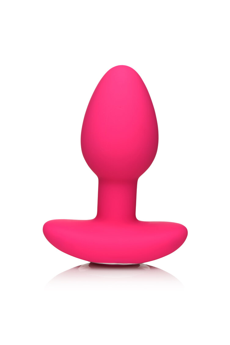 Anal Vibrating Butt Plug with Remote Magenta