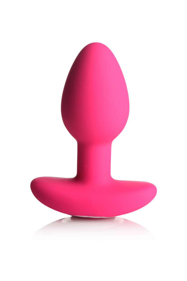 Anal Vibrating Butt Plug with Remote Magenta