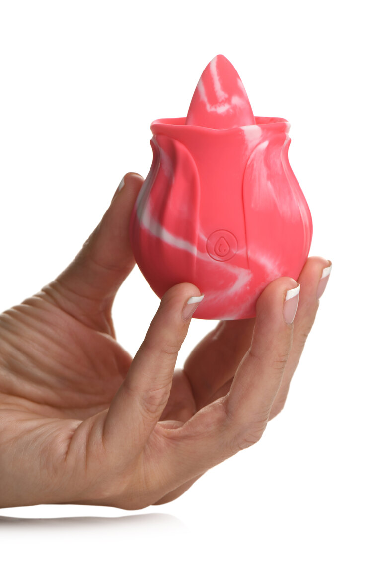 Rose Licking Clitoral Stimulator Pink Twirl