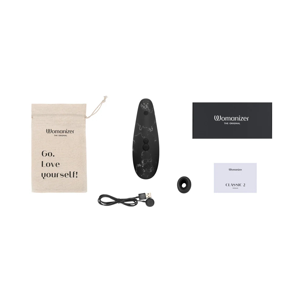Womanizer Marilyn Monroe Pleasure Air Clitoral Stimulator Black Marble