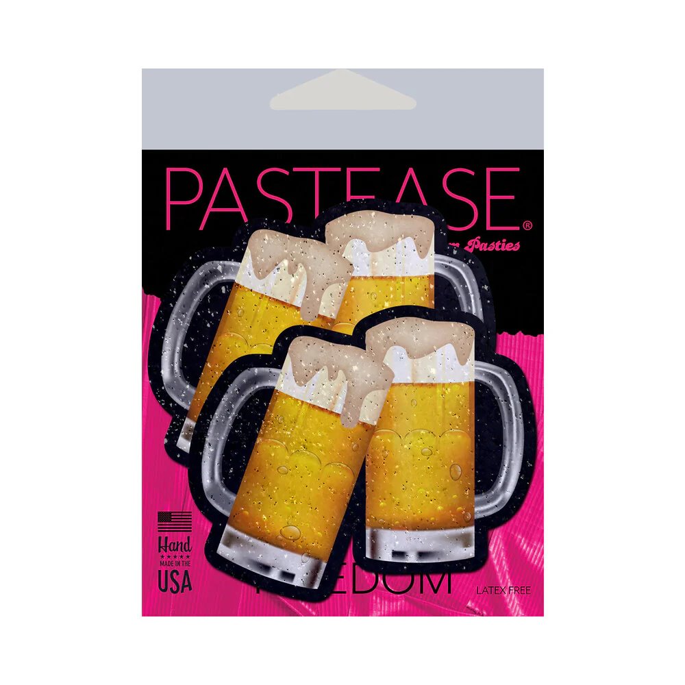 Pastease Clinking Beer Mug Nipple Pasties (84055) | SlipDix.com