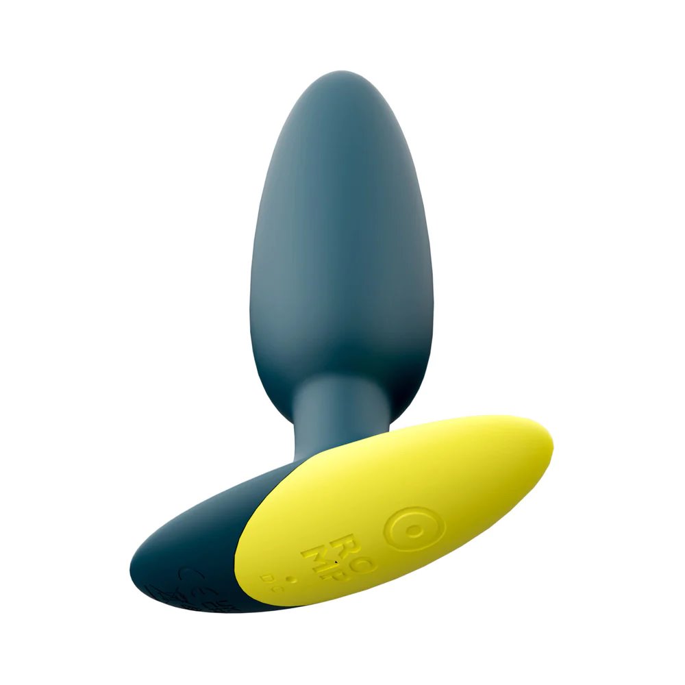 Anal ROMP Bass Silicone Vibrating Butt Plug Green