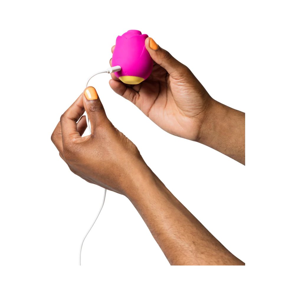 ROMP Rose Pleasure Air Clitoral Stimulator Pink