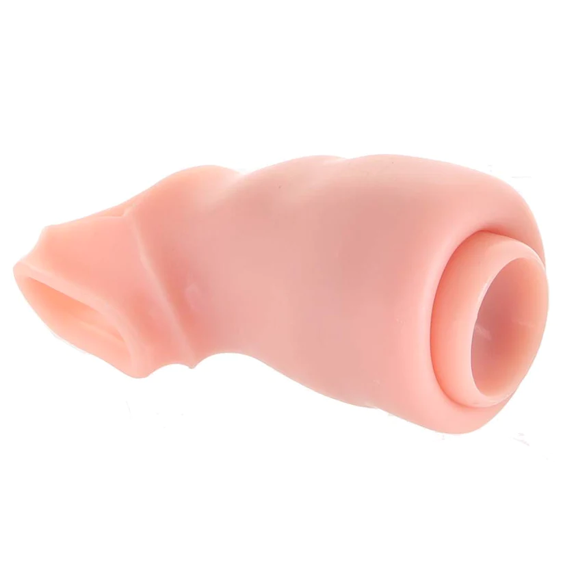 X-tensions Elite 6 in. Silicone Extension with Strap & 2 in. Extender Beige